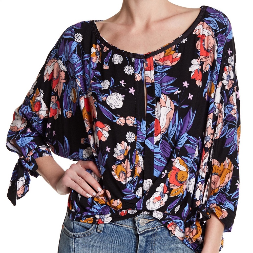 Free People Floral Keepin’ On Top Dolman Sleeve - Picture 15 of 16